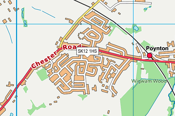 SK12 1HS map - OS VectorMap District (Ordnance Survey) SK12 1HS map - OS VectorMap District (Ordnance Survey)