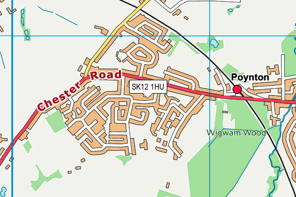 SK12 1HU map - OS VectorMap District (Ordnance Survey) SK12 1HU map - OS VectorMap District (Ordnance Survey)