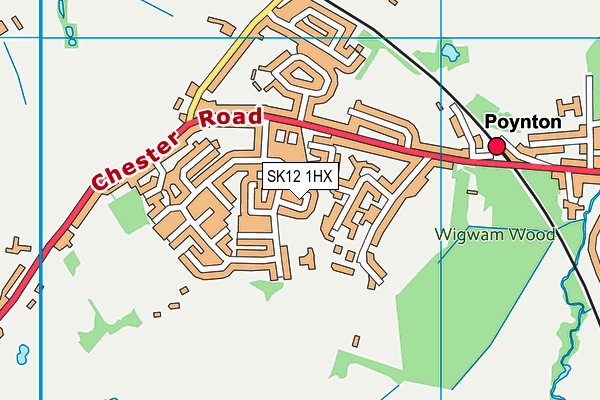 SK12 1HX map - OS VectorMap District (Ordnance Survey) SK12 1HX map - OS VectorMap District (Ordnance Survey)