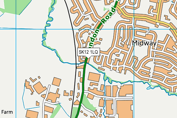 SK12 1LQ map - OS VectorMap District (Ordnance Survey)