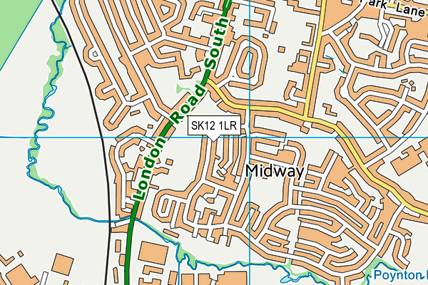 SK12 1LR map - OS VectorMap District (Ordnance Survey) SK12 1LR map - OS VectorMap District (Ordnance Survey)