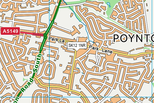 SK12 1NR map - OS VectorMap District (Ordnance Survey)
