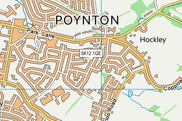 SK12 1QE map - OS VectorMap District (Ordnance Survey)