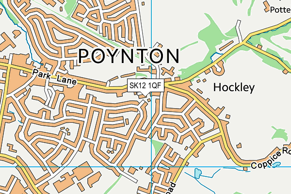 SK12 1QF map - OS VectorMap District (Ordnance Survey) SK12 1QF map - OS VectorMap District (Ordnance Survey)