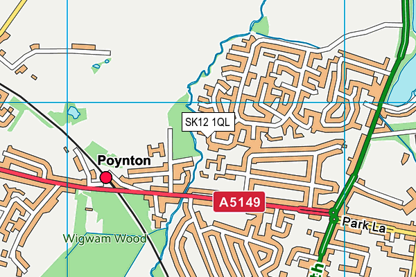 SK12 1QL map - OS VectorMap District (Ordnance Survey) SK12 1QL map - OS VectorMap District (Ordnance Survey)