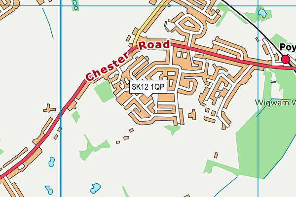 SK12 1QP map - OS VectorMap District (Ordnance Survey) SK12 1QP map - OS VectorMap District (Ordnance Survey)