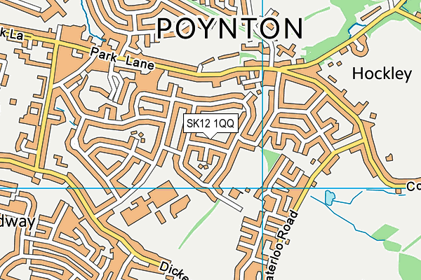 SK12 1QQ map - OS VectorMap District (Ordnance Survey)