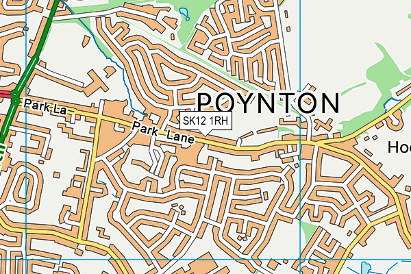 SK12 1RH map - OS VectorMap District (Ordnance Survey)
