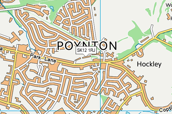 SK12 1RJ map - OS VectorMap District (Ordnance Survey)