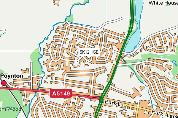 SK12 1SE map - OS VectorMap District (Ordnance Survey) SK12 1SE map - OS VectorMap District (Ordnance Survey)