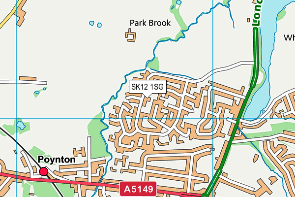 SK12 1SG map - OS VectorMap District (Ordnance Survey) SK12 1SG map - OS VectorMap District (Ordnance Survey)