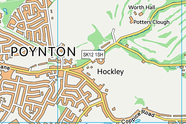 SK12 1SH map - OS VectorMap District (Ordnance Survey) SK12 1SH map - OS VectorMap District (Ordnance Survey)