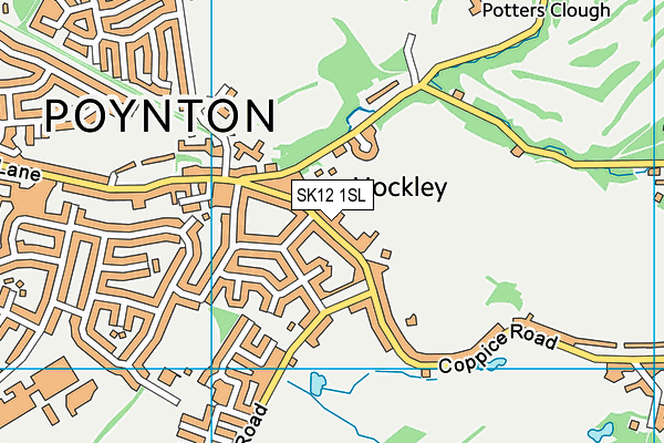 SK12 1SL map - OS VectorMap District (Ordnance Survey) SK12 1SL map - OS VectorMap District (Ordnance Survey)