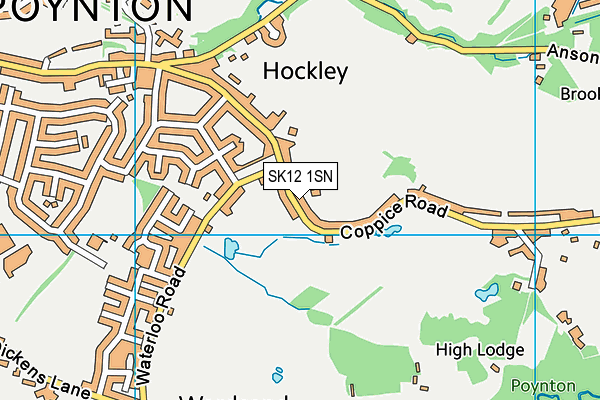 SK12 1SN map - OS VectorMap District (Ordnance Survey)