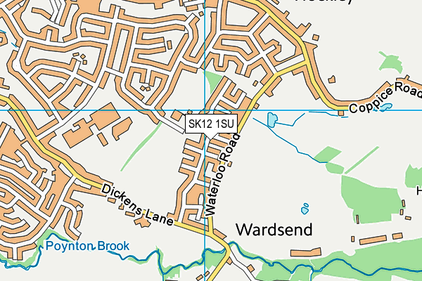 SK12 1SU map - OS VectorMap District (Ordnance Survey) SK12 1SU map - OS VectorMap District (Ordnance Survey)