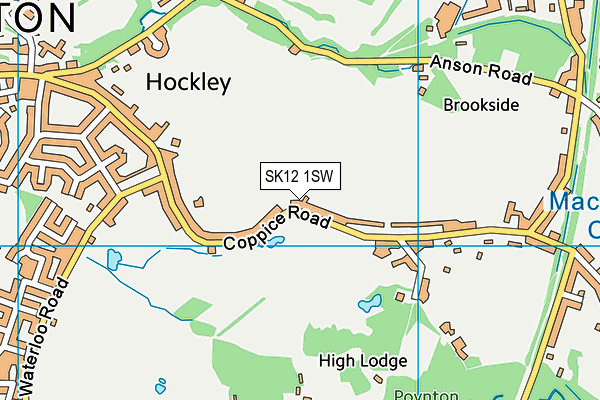 SK12 1SW map - OS VectorMap District (Ordnance Survey) SK12 1SW map - OS VectorMap District (Ordnance Survey)