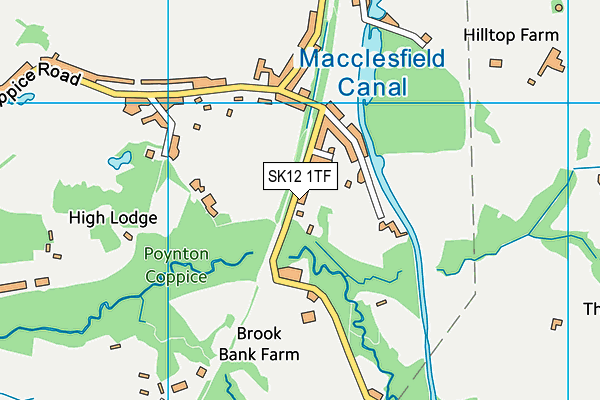 SK12 1TF map - OS VectorMap District (Ordnance Survey) SK12 1TF map - OS VectorMap District (Ordnance Survey)