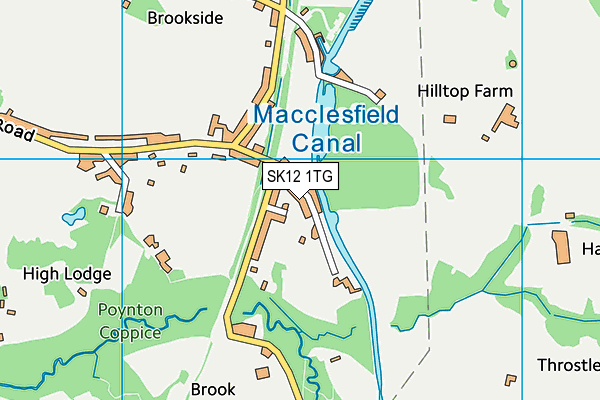 SK12 1TG map - OS VectorMap District (Ordnance Survey) SK12 1TG map - OS VectorMap District (Ordnance Survey)