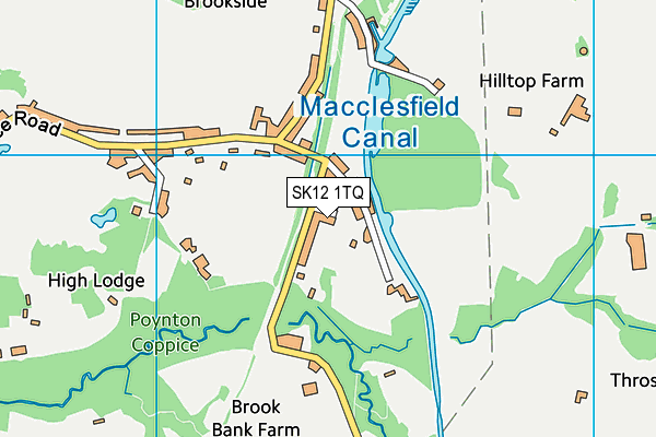 SK12 1TQ map - OS VectorMap District (Ordnance Survey) SK12 1TQ map - OS VectorMap District (Ordnance Survey)
