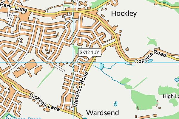 SK12 1UY map - OS VectorMap District (Ordnance Survey) SK12 1UY map - OS VectorMap District (Ordnance Survey)