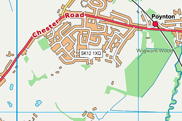 SK12 1XQ map - OS VectorMap District (Ordnance Survey) SK12 1XQ map - OS VectorMap District (Ordnance Survey)