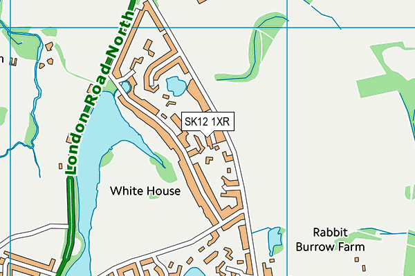 SK12 1XR map - OS VectorMap District (Ordnance Survey)