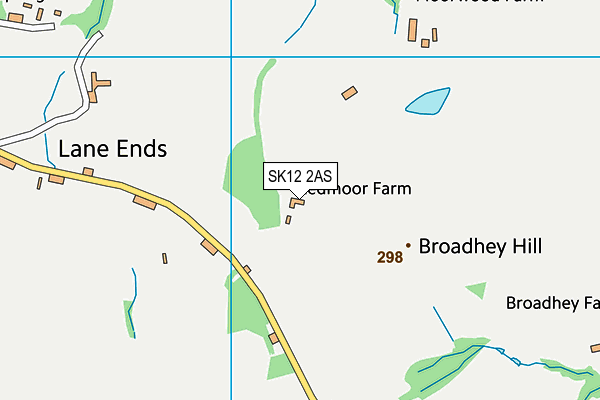 SK12 2AS map - OS VectorMap District (Ordnance Survey) SK12 2AS map - OS VectorMap District (Ordnance Survey)