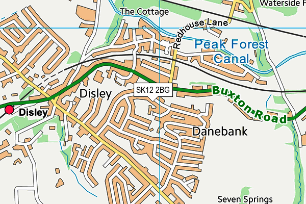 SK12 2BG map - OS VectorMap District (Ordnance Survey) SK12 2BG map - OS VectorMap District (Ordnance Survey)