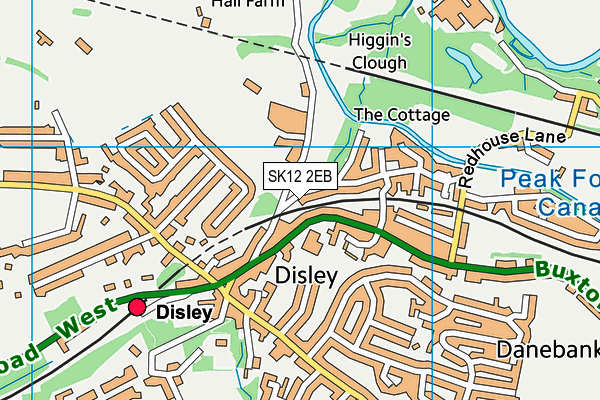SK12 2EB map - OS VectorMap District (Ordnance Survey) SK12 2EB map - OS VectorMap District (Ordnance Survey)