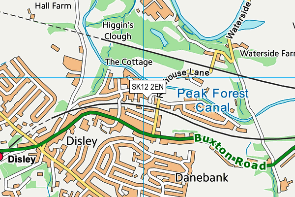SK12 2EN map - OS VectorMap District (Ordnance Survey) SK12 2EN map - OS VectorMap District (Ordnance Survey)