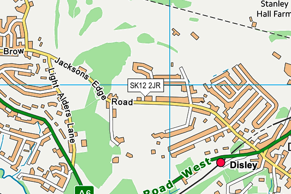 SK12 2JR map - OS VectorMap District (Ordnance Survey) SK12 2JR map - OS VectorMap District (Ordnance Survey)