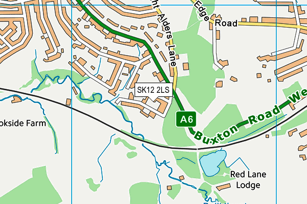 SK12 2LS map - OS VectorMap District (Ordnance Survey) SK12 2LS map - OS VectorMap District (Ordnance Survey)