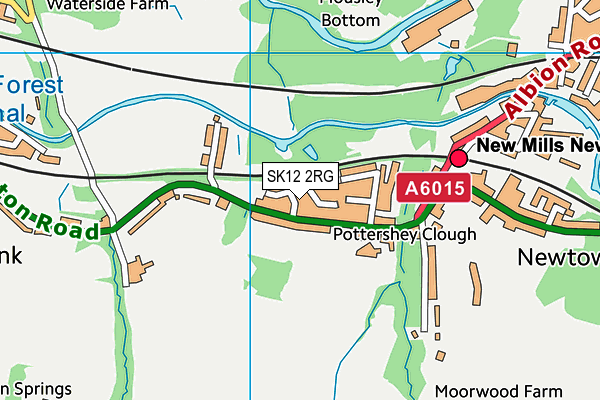 SK12 2RG map - OS VectorMap District (Ordnance Survey) SK12 2RG map - OS VectorMap District (Ordnance Survey)