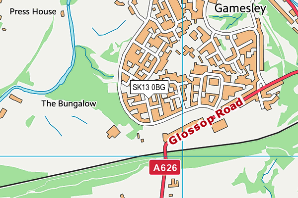 SK13 0BG map - OS VectorMap District (Ordnance Survey) SK13 0BG map - OS VectorMap District (Ordnance Survey)