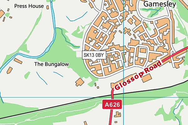 SK13 0BY map - OS VectorMap District (Ordnance Survey) SK13 0BY map - OS VectorMap District (Ordnance Survey)