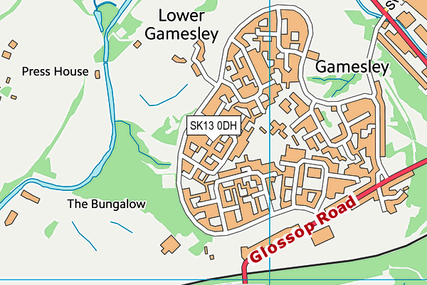 SK13 0DH map - OS VectorMap District (Ordnance Survey) SK13 0DH map - OS VectorMap District (Ordnance Survey)