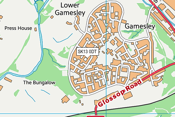 SK13 0DT map - OS VectorMap District (Ordnance Survey) SK13 0DT map - OS VectorMap District (Ordnance Survey)