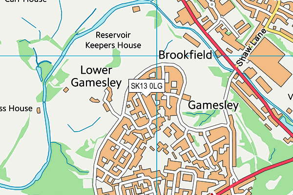 SK13 0LG map - OS VectorMap District (Ordnance Survey) SK13 0LG map - OS VectorMap District (Ordnance Survey)