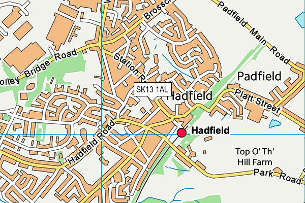 SK13 1AL map - OS VectorMap District (Ordnance Survey) SK13 1AL map - OS VectorMap District (Ordnance Survey)