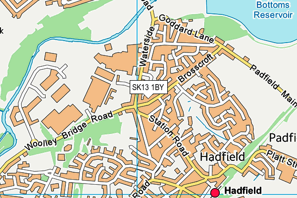SK13 1BY map - OS VectorMap District (Ordnance Survey) SK13 1BY map - OS VectorMap District (Ordnance Survey)