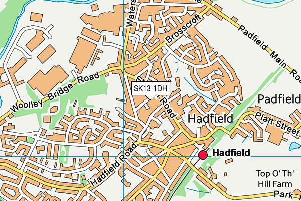 SK13 1DH map - OS VectorMap District (Ordnance Survey) SK13 1DH map - OS VectorMap District (Ordnance Survey)