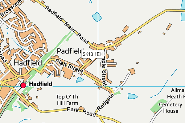 SK13 1EH map - OS VectorMap District (Ordnance Survey) SK13 1EH map - OS VectorMap District (Ordnance Survey)