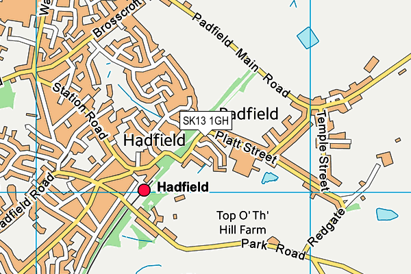 SK13 1GH map - OS VectorMap District (Ordnance Survey)