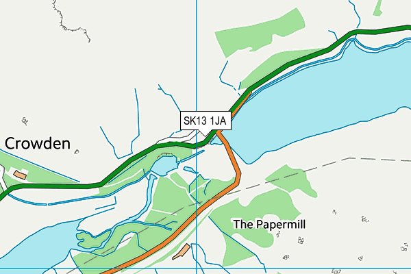 SK13 1JA map - OS VectorMap District (Ordnance Survey)