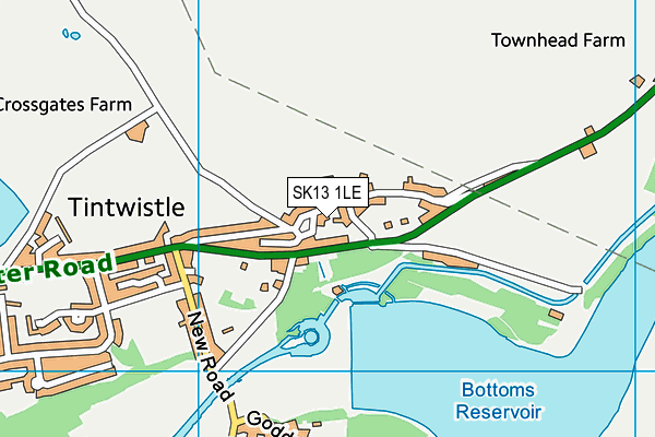 SK13 1LE map - OS VectorMap District (Ordnance Survey) SK13 1LE map - OS VectorMap District (Ordnance Survey)