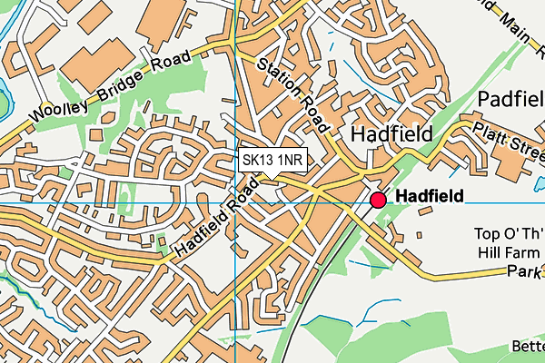 SK13 1NR map - OS VectorMap District (Ordnance Survey)