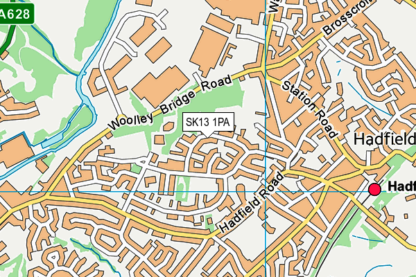 SK13 1PA map - OS VectorMap District (Ordnance Survey) SK13 1PA map - OS VectorMap District (Ordnance Survey)