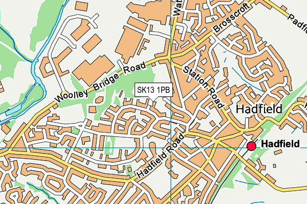 SK13 1PB map - OS VectorMap District (Ordnance Survey) SK13 1PB map - OS VectorMap District (Ordnance Survey)