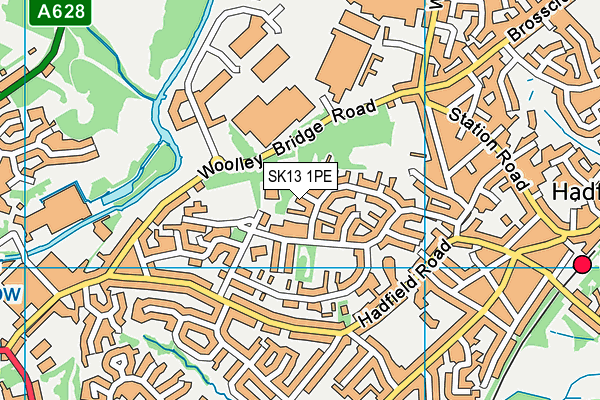 SK13 1PE map - OS VectorMap District (Ordnance Survey) SK13 1PE map - OS VectorMap District (Ordnance Survey)