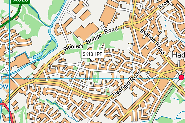 SK13 1PF map - OS VectorMap District (Ordnance Survey) SK13 1PF map - OS VectorMap District (Ordnance Survey)